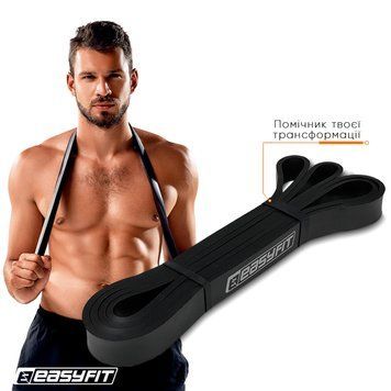 Резиновая петля 6-31 кг Черная EasyFit 2123771 фото