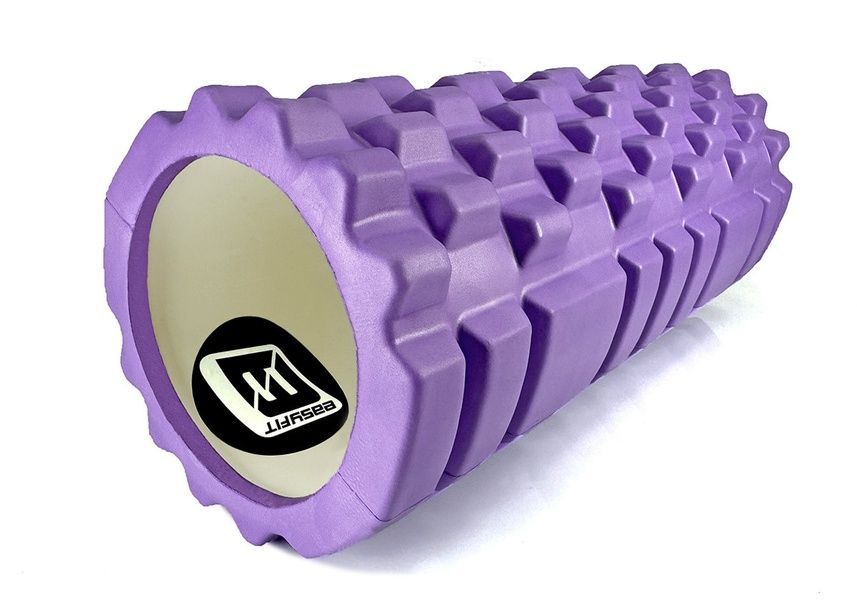 Масажний ролик Grid Roller 33 см v.1.1 Фіолетовий EasyFit 2124025 фото