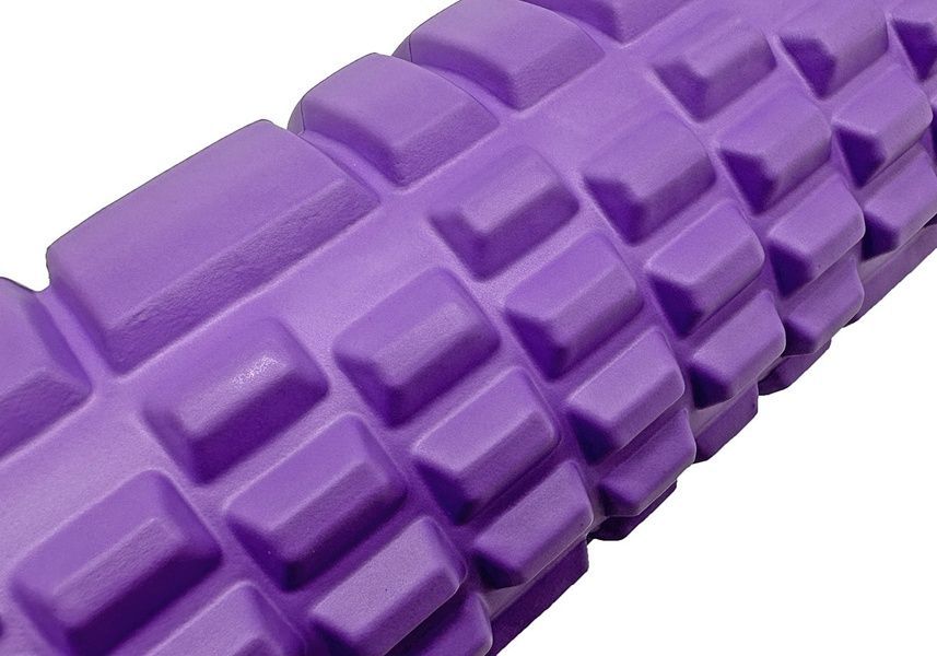 Масажний ролик Grid Roller 33 см v.1.1 Фіолетовий EasyFit 2124025 фото