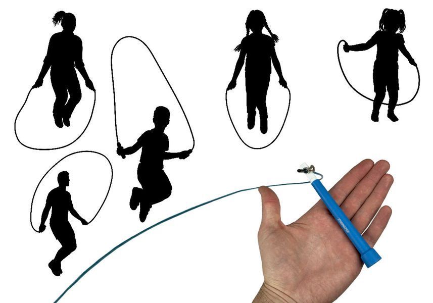 Скоростная скакалка Speed Cable Rope 3 м для похудения, синяя EasyFit 2123936 фото