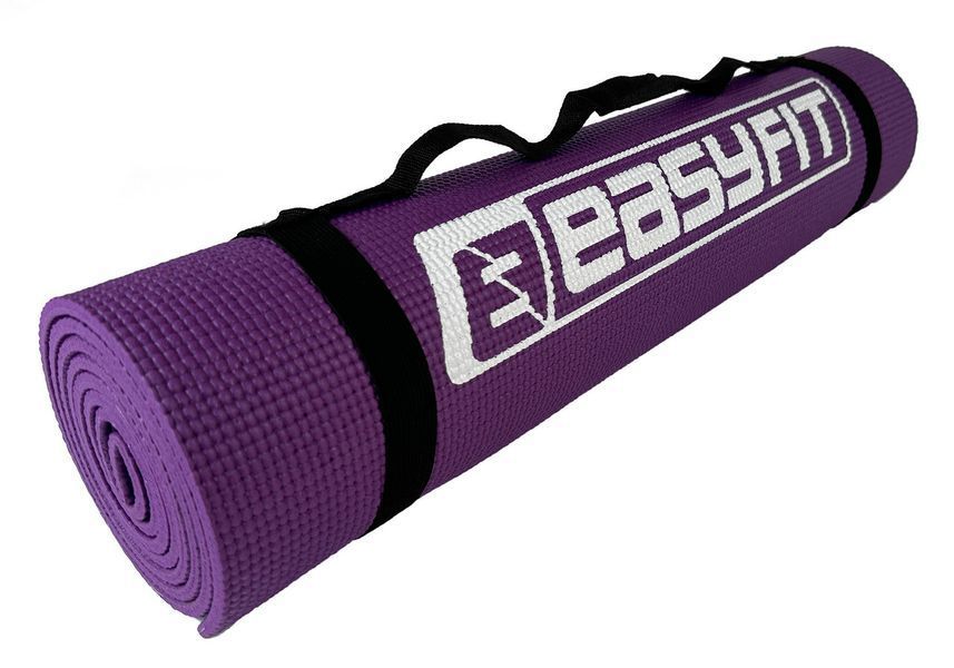 Килимок для йоги та фітнесу ПВХ (PVC) Фіолетовий EasyFit 2124270 фото