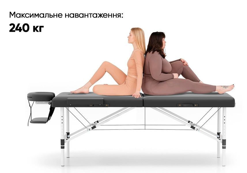 Массажный стол ZenRest-2 кушетка складная Черная в чехле EasyFit 2124687 фото