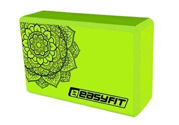 Блок для йоги EVA с рисунком салатовый EasyFit 2124403 фото