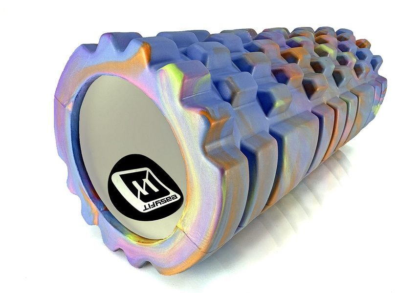 Масажний ролик Grid Roller 33 см v.1.1 Multi Синій EasyFit 2124030 фото