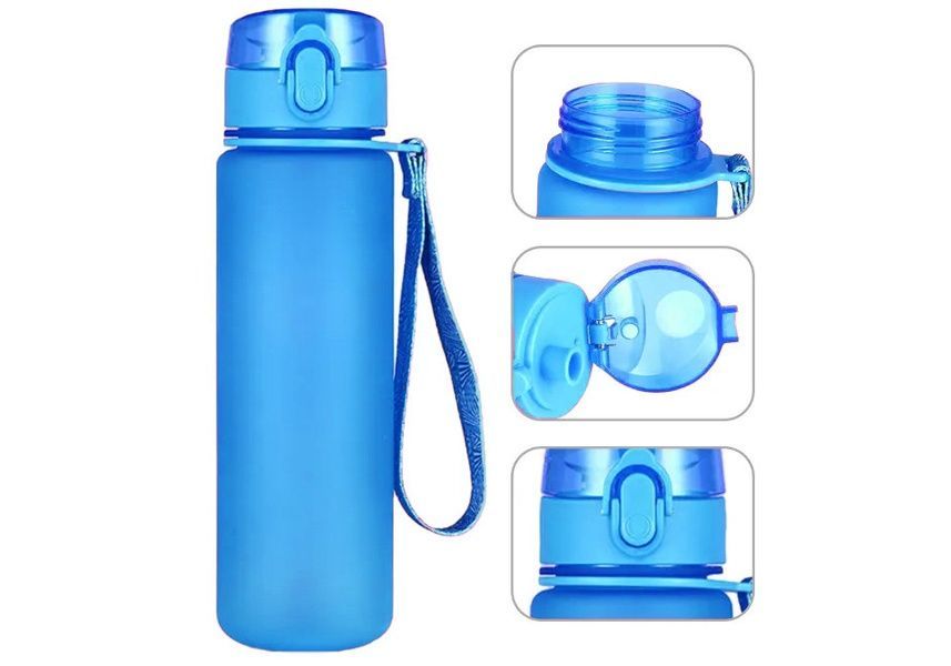 Бутылка для воды AquaFlow 800 мл (синяя) EasyFit 2124583 фото