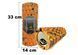 Массажный ролик Grid Roller 33 см v.1.1 Multi Оранжевый EasyFit 2124031 фото 1