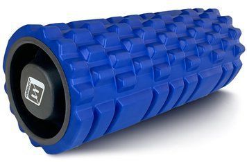 Массажный ролик Grid Roller 33 см v.1.1 прочный массажер (синий) EasyFit 2124221 фото