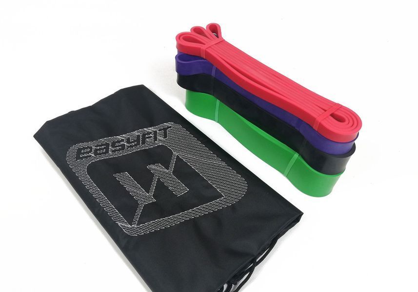 Резиновые петли EasyFit: набор 2-65 кг (4 шт) EasyFit 2123775 фото