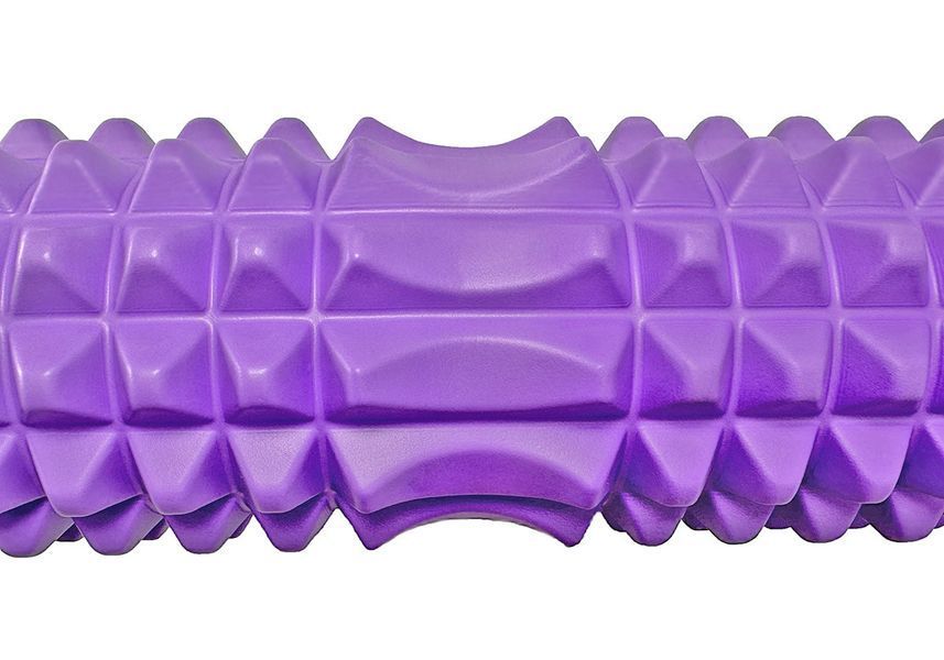 Масажний ролик Grid Roller 33 см v.1.2 Фіолетовий EasyFit 2124032 фото