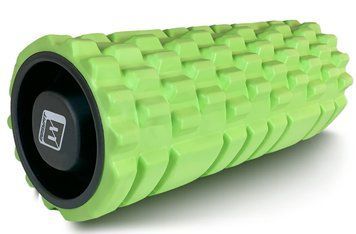 Массажный ролик Grid Roller 33 см v.1.1 прочный массажер (салатовый) EasyFit 2124220 фото