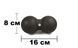 Масажний м'ячик подвійний EPP DuoBall 16x8 см EasyFit 2124074 фото 1