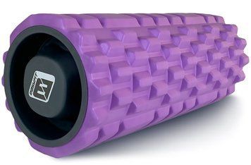 Массажный ролик Grid Roller 33 см v.1.1 прочный массажер (фиолетовый) EasyFit 2124219 фото