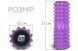 Массажный ролик Grid Roller 33 см v.1.2 с заглушками с двух сторон (фиолетовый) EasyFit 2124214 фото 2