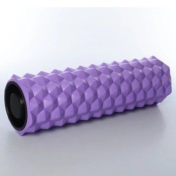 Массажный ролик Triangle 45 см фиолетовый EasyFit 2124152 фото