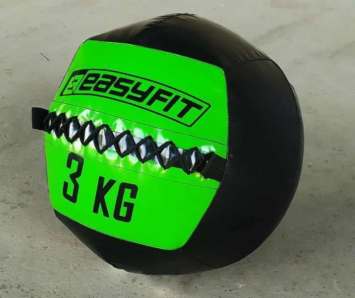 Медичний м'яч Wall Ball (медбол, волболл) 3 кг EasyFit 2124015 фото