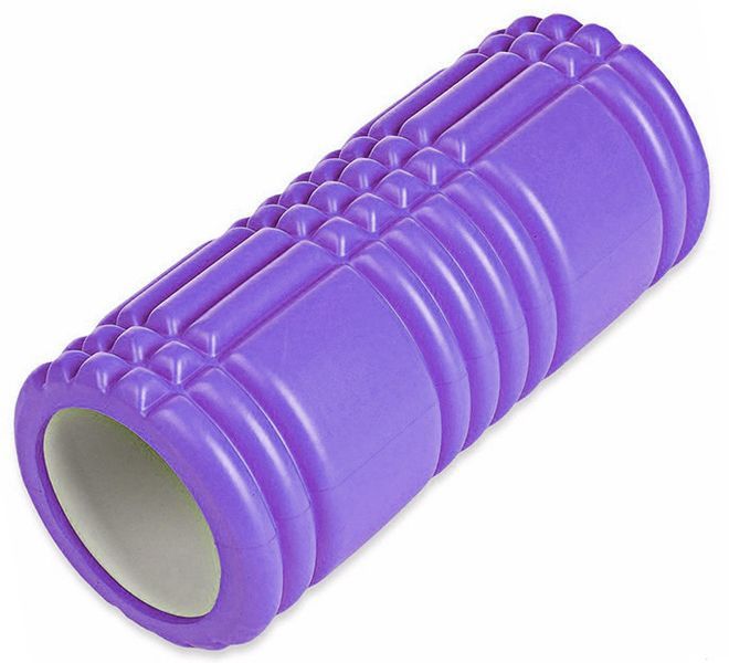 Масажний ролик Grid Roller 33 см v.1.0 Фіолетовий EasyFit 2124078 фото