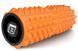 Масажний ролик Grid Roller 33 см v.1.2 із заглушками з обох сторін (оранжевий) EasyFit 2124218 фото 1