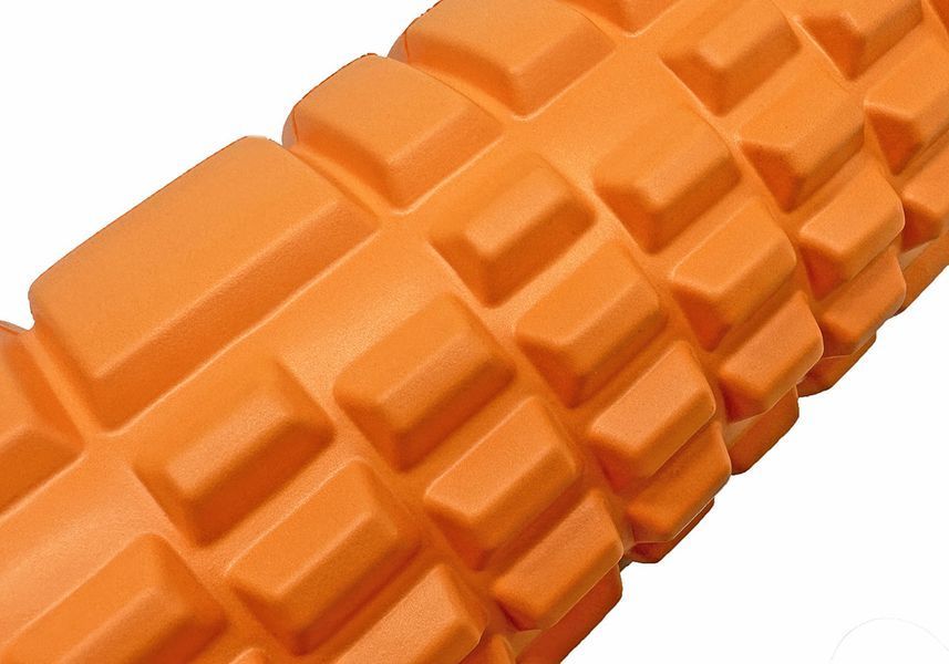 Масажний ролик Grid Roller 33 см v.1.1 Помаранчевий EasyFit 2124129 фото