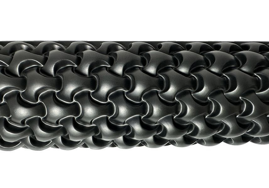 Масажний ролик Plexus 45 см Чорний EasyFit 2124178 фото