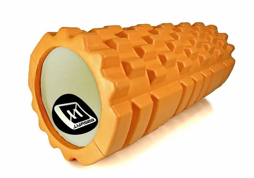 Масажний ролик Grid Roller 33 см v.1.1 Помаранчевий EasyFit 2124129 фото