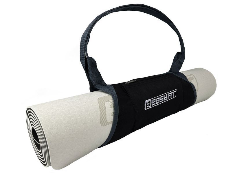Сумка-переноска для йога-коврика Серая EasyFit 2124421 фото