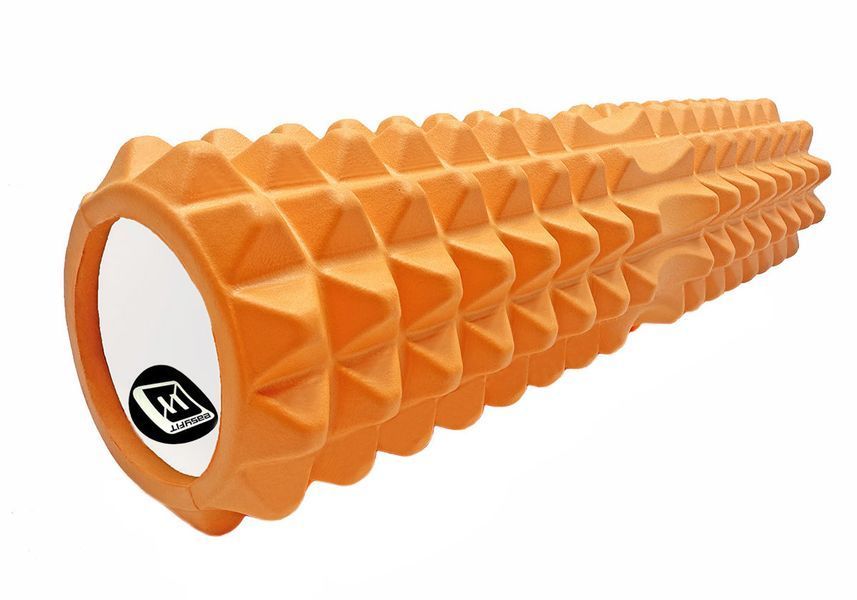 Массажный ролик Grid Roller 45 см v.2.2 Оранжевый EasyFit 2124053 фото