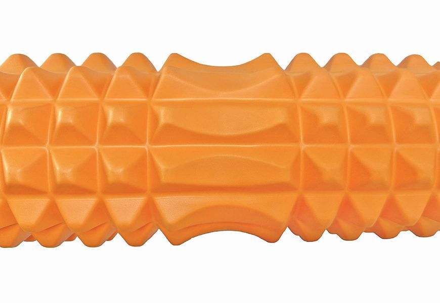 Массажный ролик Grid Roller 45 см v.2.2 Оранжевый EasyFit 2124053 фото