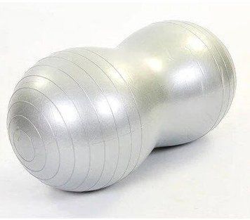 Мяч для фитнеса Peanut 45х90 см серый (фитбол орех-арахис) EasyFit 2124466 фото