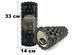 Масажний ролик Grid Roller 33 см v.1.1 Чорний EasyFit 2124028 фото 1