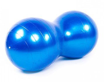 Мяч для фитнеса Peanut 45х90 см синий (фитбол орех-арахис) EasyFit 2124467 фото