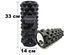 Масажний ролик Grid Roller Extreme 33 см Чорний EasyFit 2124040 фото 1