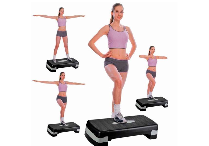 Степ-платформа Step-B 2-ступенчатая серая EasyFit 2123953 фото