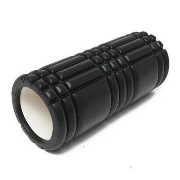 Массажный ролик Grid Roller 33 см v.1.0 Черный EasyFit 2124082 фото
