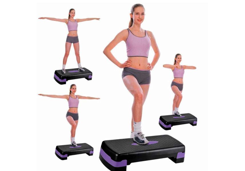 Степ-платформа Step-B 2-ступенчатая фиолетовая EasyFit 2123954 фото