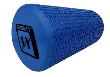 Массажный ролик Foam Roller 30 см Синий EasyFit 2124042 фото