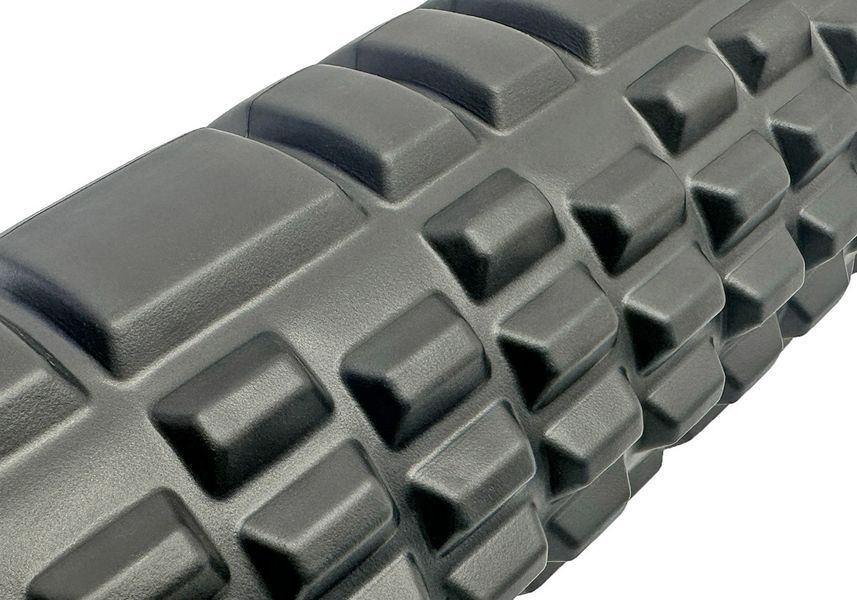 Массажный ролик Grid Roller 45 см v.2.1 Черный EasyFit 2124083 фото