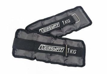 Утяжелители для ног и рук с металлом Metal 1 кг (пара) EasyFit 2123977 фото