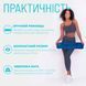 Килимок для йоги та фітнесу TPE+TC 6 мм двошаровий синій-жовтий EasyFit 2124316 фото 2