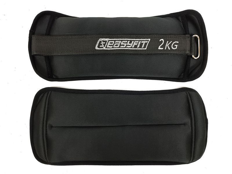 Утяжелители для ног и рук с металлом MYAKI по 2 кг (пара) EasyFit 2123988 фото