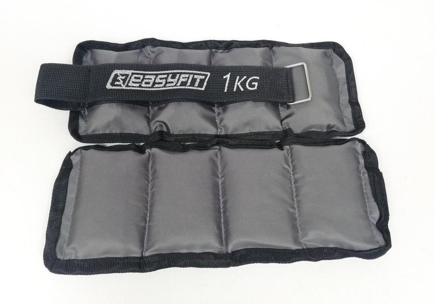 Обтяжувачі для ніг та рук з металом Metal 1 кг (пара) EasyFit 2123977 фото