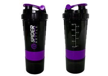 Шейкер спортивный Spider 0,5 л Черно-фиолетовый EasyFit 2124561 фото