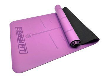 Коврик для йоги профессиональный Pro каучук 5 мм Фиолетовый EasyFit 2124301 фото