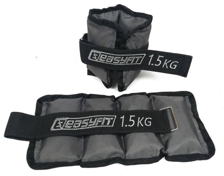 Утяжелители для ног и рук с металлом Metal 1,5 кг (пара) EasyFit 2123978 фото