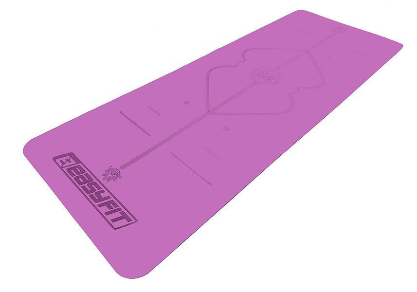 Коврик для йоги профессиональный Pro каучук 5 мм Фиолетовый EasyFit 2124301 фото