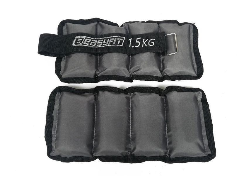 Утяжелители для ног и рук с металлом Metal 1,5 кг (пара) EasyFit 2123978 фото