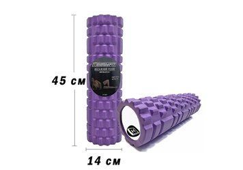 Массажный ролик Grid Roller 45 см v.2.1 Фиолетовый EasyFit 2124045 фото