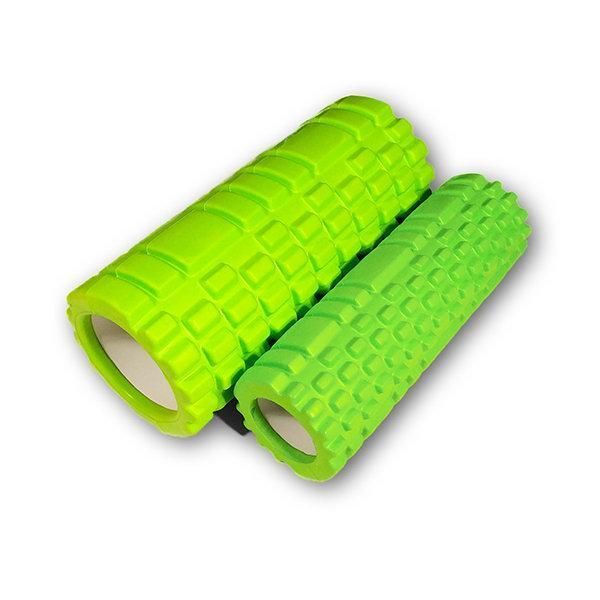 Масажний ролик Grid Roller Double 33 см Салатовий EasyFit 2124123 фото