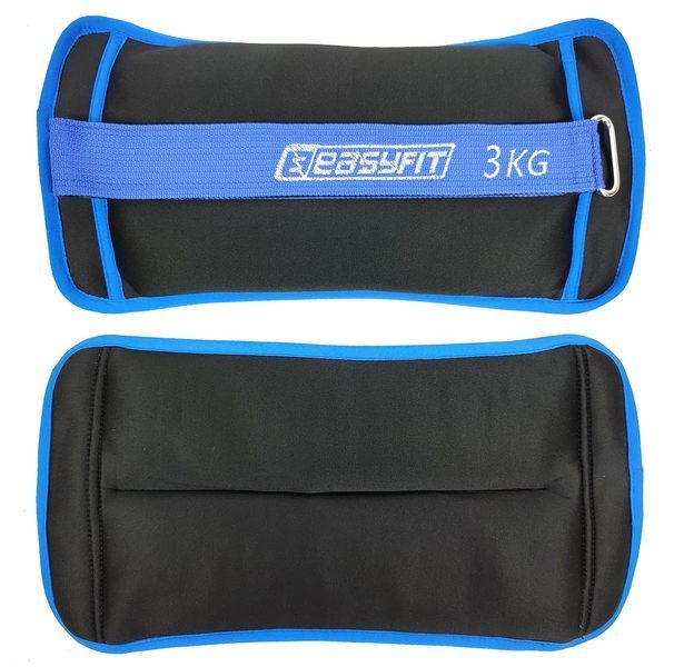 Утяжелители для ног и рук с металлом MYAKI по 3 кг (пара) EasyFit 2123990 фото