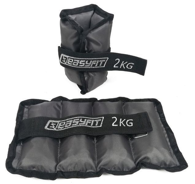Утяжелители для ног и рук с металлом Metal 2 кг (пара) EasyFit 2123979 фото