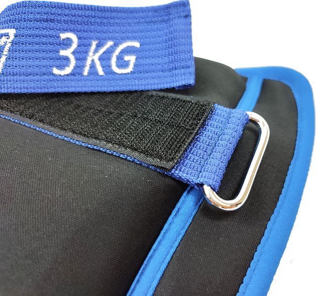 Утяжелители для ног и рук с металлом MYAKI по 3 кг (пара) EasyFit 2123990 фото